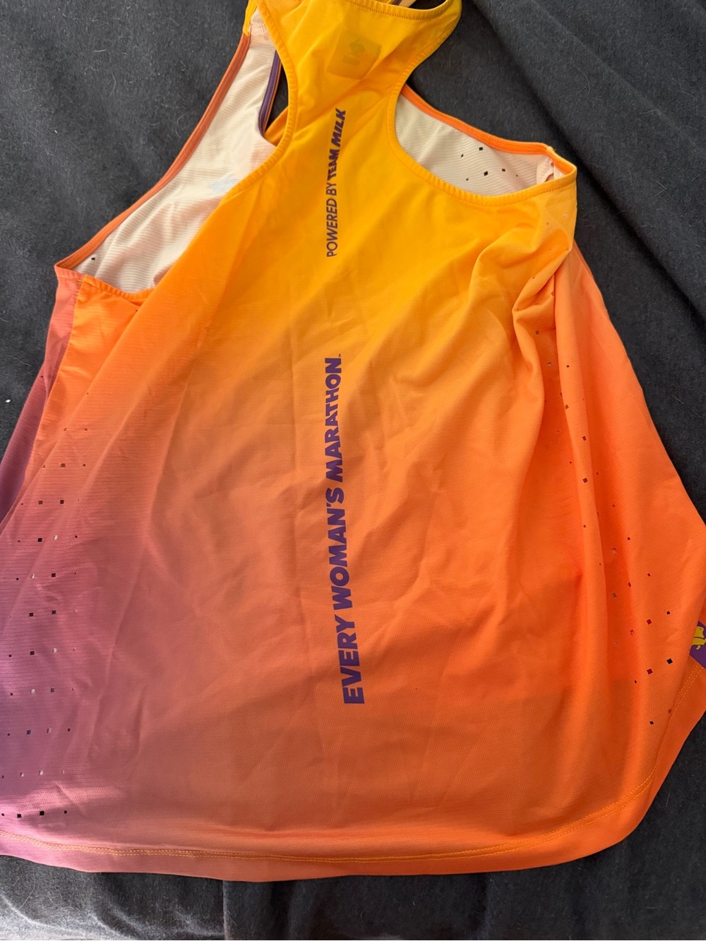 Every Woman's Marathon Gradient Orange Performance Tank